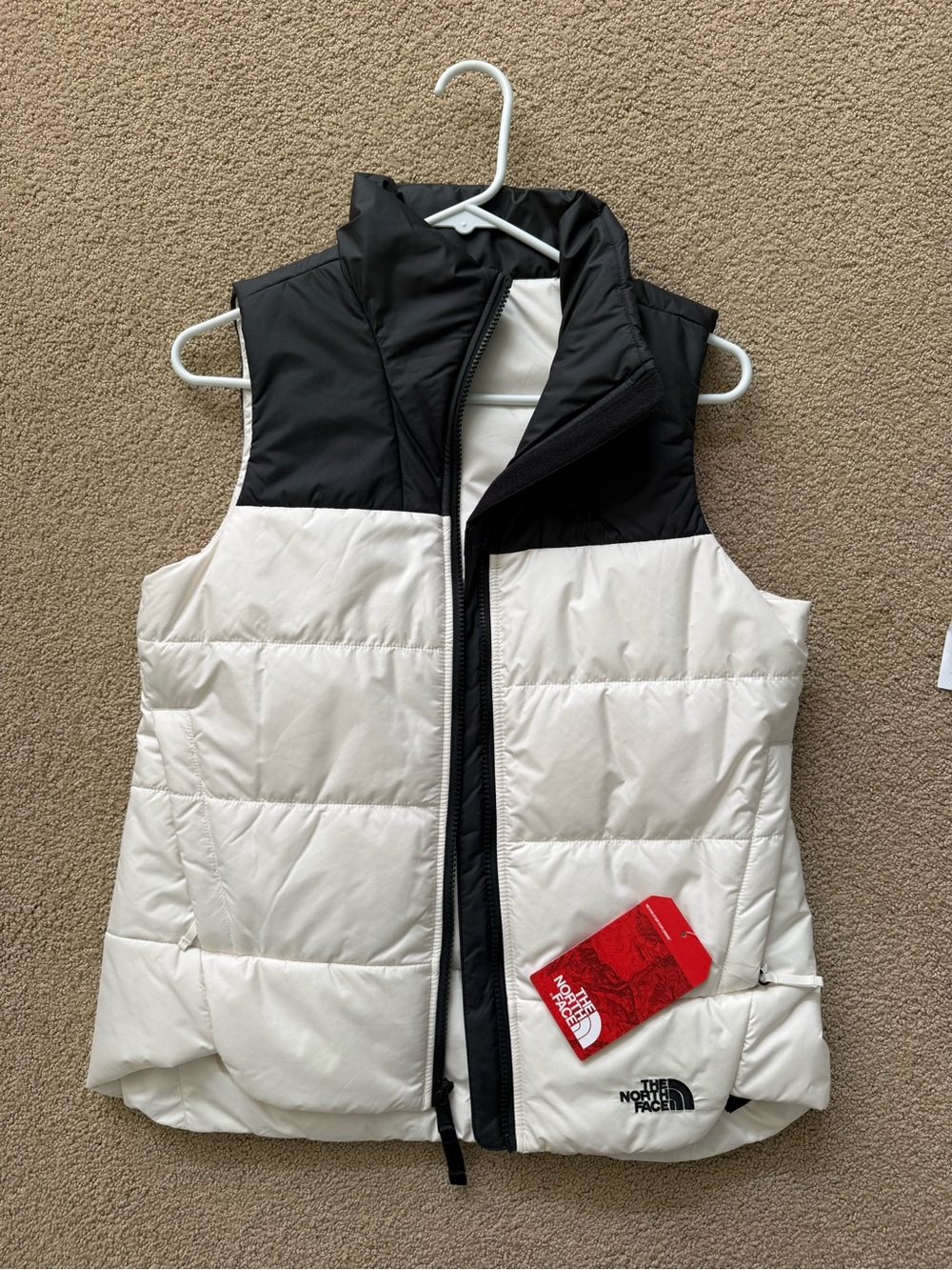 The North Face Women’s Black & White Quilted Down Vest